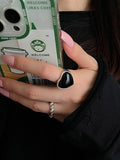 Momentlover Heart Shape Adjustable Rings Accessories