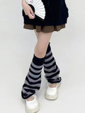 momentlover Urban Flared Striped Leg Warmers Accessories