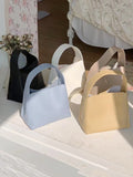 Momentlover Split-Joint Solid Color Handbags Bags