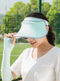 momentlover Ice Silk Sun Protection Solid Color Sleevelet