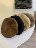 Momentlover 3 Colors Vintage Solid Color Woolen Beret Hat