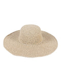 Momentlover Woven Wide Side Solid Color Hollow Sun-Protection Hats&Caps