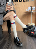 momentlover Fashion College Style Striped Stockings Accessories