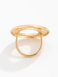 Normcore Geometric Hollow Solid Color Rings Accessories