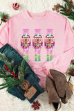 Momentlover Sequin Nutcracker Long Sleeve Sweatshirt