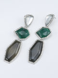 Momentlover Split-Joint Geometric Drop Earrings