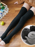 momentlover Casual Skinny Leg Solid Color Leg Warmers Accessories