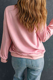 Momentlover Round Neck Dropped Shoulder AMEN Graphic Sweatshirt