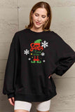 Momentlover Simply Love Full Size Graphic Round Neck Sweatshirt