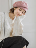 Momentlover Personality Striped&Plaid Beret Hat