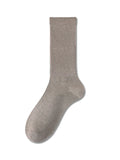 momentlover Solid Color Pleated Socks