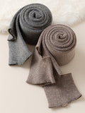 momentlover Wool Solid Color Leg Warmers Accessories