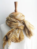 Momentlover Vintage Tie-Dyed Fringed Scarf