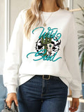 Momentlover WILD SOUL Round Neck Dropped Shoulder Sweatshirt