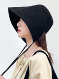 Momentlover Going Out Solid Color Sun Protection Fisherman Hat