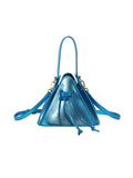 Momentlover Split-Joint Solid Color Drawstring Triangle Handbags