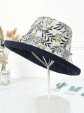 Momentlover Original Solid&Printing Reversible Foldable Sun-Protection Bucket Hat
