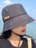 Momentlover Wide Side Lace-Up Sun-Protection Hats&Caps Fisherman Hat