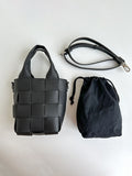 Momentlover Woven Solid Color Handbags Crossbody Bags