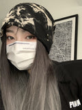 Momentlover Tie-Dyed Keep Warm Normcore Hats&Caps