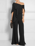 momentlover Urban Asymmetric One Shoulder Tunic Top