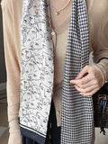 Momentlover Vintage Silk Imitation Printed Scarf