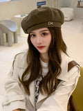 Momentlover Rhine Stones Dome Beret Hat
