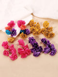 Momentlover Flower Shape Earrings Accessories Drop Earrings