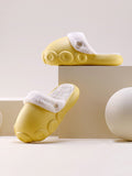 Momentlover Warm Removable Washable Waterproof Thick-Soled Cotton Slippers