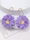 Momentlover Flower Shape Drop Earrings