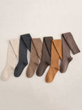 momentlover Casual Skinny Leg Solid Color Stockings Accessories
