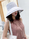Momentlover Original Solid&Printing Reversible Foldable Sun-Protection Bucket Hat