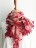 Momentlover Vintage Tie-Dyed Fringed Scarf