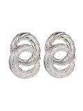 Momentlover Solid Color Hollow Geometric Drop Earrings
