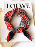 Momentlover Leisure Fashion Printed Square Scarf