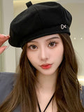 Momentlover Rhine Stones Dome Beret Hat