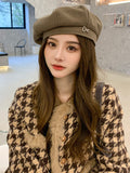 Momentlover Rhine Stones Dome Beret Hat