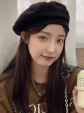 Momentlover Casual Simple Woolen 5 Colors Beret Hat