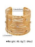 Geometric Rhine Stones Ringent Bracelet Accessories