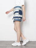 Momentlover Stylish Selection Irregularity High-Waisted Hollow Skirts Bottoms