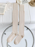 momentlover Casual Skinny Solid Color Stockings Accessories