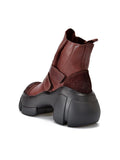 Momentlover Round-Toe Hook&Loop Platform Boots