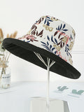 Momentlover Original Solid&Printing Reversible Foldable Sun-Protection Bucket Hat