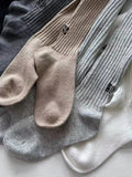 momentlover Casual Solid Color Knitting Stockings Accessories