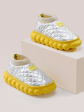 Momentlover Warm Indoor Non-Slip Waterproof Soft Sole Padded Flat Shoes