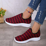 themeisles - Red Casual Patchwork Round Comfortable Shoes