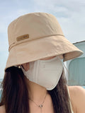 Momentlover Wide Side Lace-Up Sun-Protection Hats&Caps Fisherman Hat