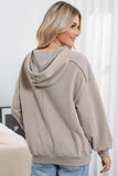 Momentlover Drawstring Long Sleeve Hoodie