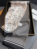 Momentlover Vintage Silk Imitation Printed Scarf