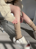 momentlover Casual Solid Color Leg Warmers Accessories